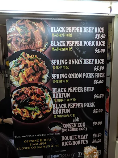 Pepper Bowl – menu