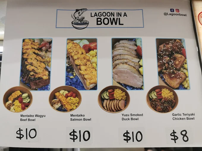 Lagoon In A Bowl menu