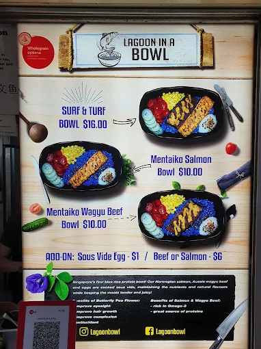 Lagoon In A Bowl menu