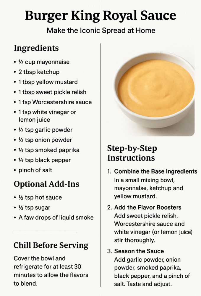 Burger King Royal Sauce Recipe